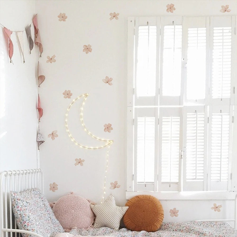 Boho Daisy Flower Nursery Wall Stickers For Kids